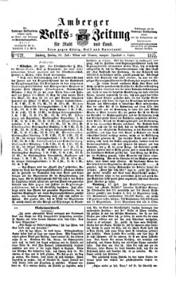 Amberger Volks-Zeitung für Stadt und Land Freitag 30. Juli 1875