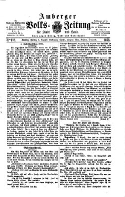 Amberger Volks-Zeitung für Stadt und Land Freitag 6. August 1875