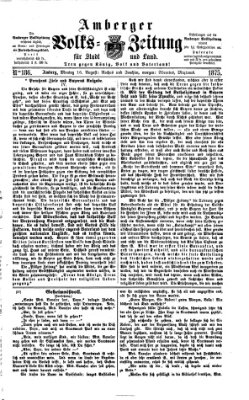 Amberger Volks-Zeitung für Stadt und Land Montag 16. August 1875