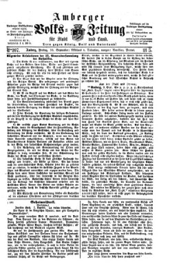 Amberger Volks-Zeitung für Stadt und Land Freitag 10. September 1875