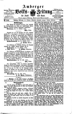 Amberger Volks-Zeitung für Stadt und Land Mittwoch 20. Oktober 1875