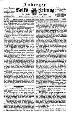 Amberger Volks-Zeitung für Stadt und Land Dienstag 2. November 1875