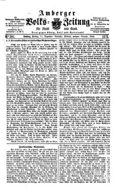 Amberger Volks-Zeitung für Stadt und Land Freitag 31. Dezember 1875