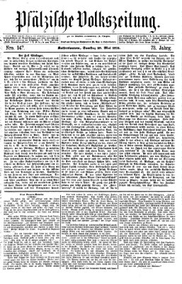 Pfälzische Volkszeitung Samstag 29. Mai 1875