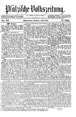 Pfälzische Volkszeitung Samstag 5. Juni 1875