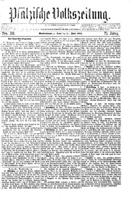 Pfälzische Volkszeitung Samstag 12. Juni 1875