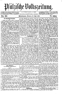Pfälzische Volkszeitung Sonntag 13. Juni 1875