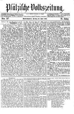 Pfälzische Volkszeitung Freitag 18. Juni 1875