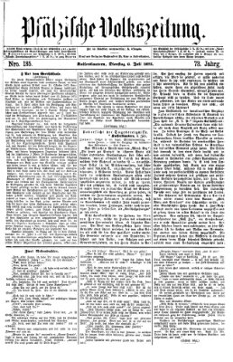 Pfälzische Volkszeitung Dienstag 6. Juli 1875