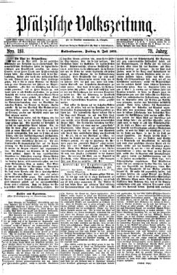 Pfälzische Volkszeitung Freitag 9. Juli 1875