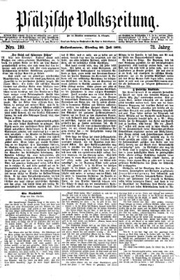 Pfälzische Volkszeitung Dienstag 20. Juli 1875