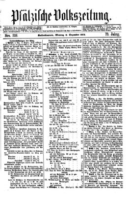 Pfälzische Volkszeitung Montag 6. Dezember 1875