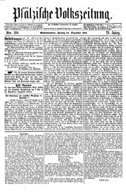 Pfälzische Volkszeitung Freitag 24. Dezember 1875