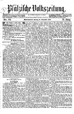 Pfälzische Volkszeitung Freitag 31. Dezember 1875