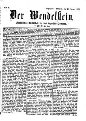 Wendelstein Mittwoch 20. Januar 1875