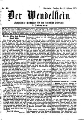 Wendelstein Samstag 13. Februar 1875