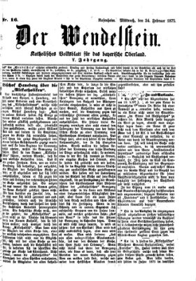 Wendelstein Mittwoch 24. Februar 1875