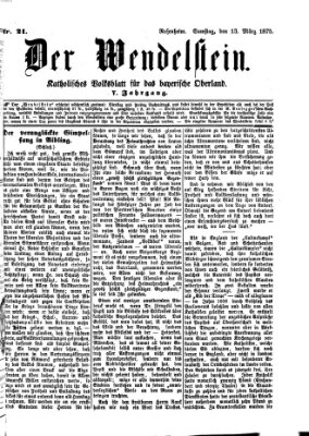 Wendelstein Samstag 13. März 1875