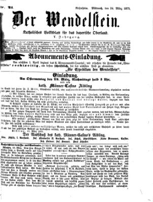 Wendelstein Mittwoch 24. März 1875