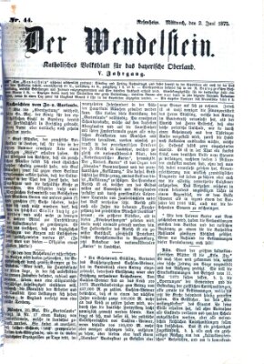 Wendelstein Mittwoch 2. Juni 1875