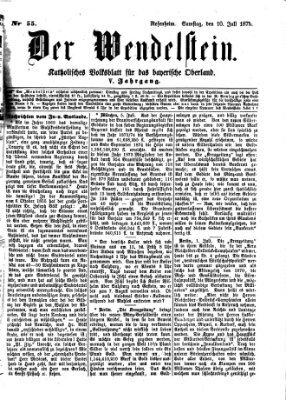 Wendelstein Samstag 10. Juli 1875