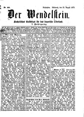 Wendelstein Mittwoch 25. August 1875