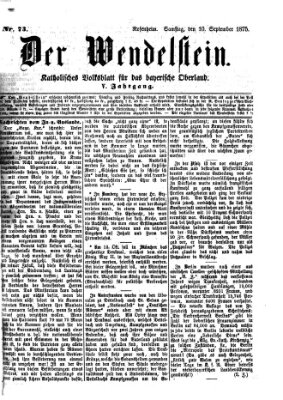 Wendelstein Freitag 10. September 1875