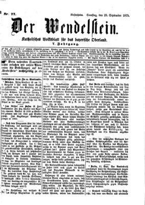 Wendelstein Samstag 25. September 1875