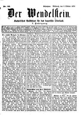 Wendelstein Mittwoch 6. Oktober 1875