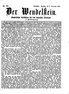 Wendelstein Samstag 6. November 1875