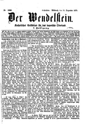 Wendelstein Mittwoch 15. Dezember 1875