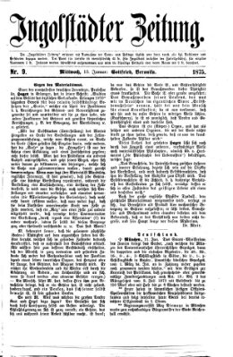 Ingolstädter Zeitung (Neue Ingolstädter Zeitung) Mittwoch 13. Januar 1875