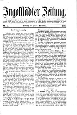 Ingolstädter Zeitung (Neue Ingolstädter Zeitung) Samstag 16. Januar 1875