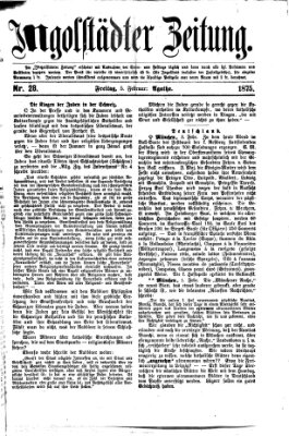 Ingolstädter Zeitung (Neue Ingolstädter Zeitung) Freitag 5. Februar 1875