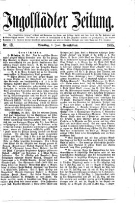 Ingolstädter Zeitung (Neue Ingolstädter Zeitung) Dienstag 1. Juni 1875