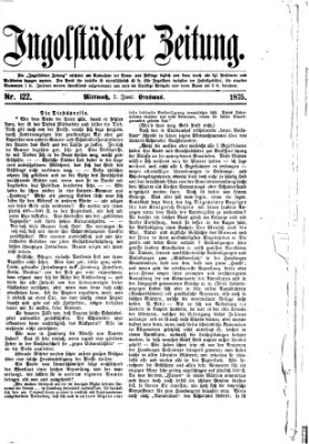 Ingolstädter Zeitung (Neue Ingolstädter Zeitung) Mittwoch 2. Juni 1875