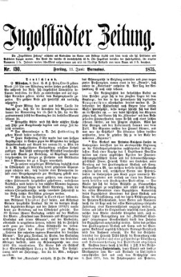 Ingolstädter Zeitung (Neue Ingolstädter Zeitung) Freitag 11. Juni 1875