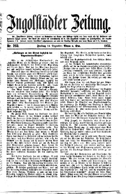 Ingolstädter Zeitung (Neue Ingolstädter Zeitung) Freitag 24. Dezember 1875