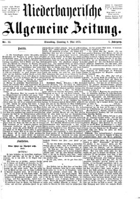 Niederbayerische allgemeine Zeitung Samstag 8. Mai 1875