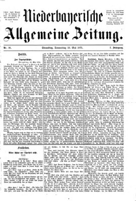 Niederbayerische allgemeine Zeitung Donnerstag 13. Mai 1875