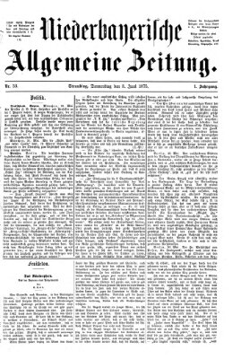 Niederbayerische allgemeine Zeitung Donnerstag 3. Juni 1875