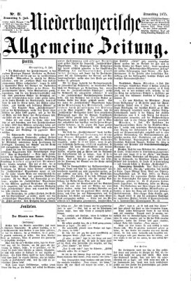 Niederbayerische allgemeine Zeitung Donnerstag 8. Juli 1875