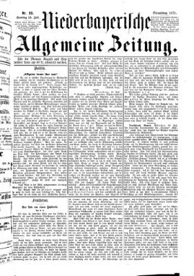 Niederbayerische allgemeine Zeitung Samstag 24. Juli 1875