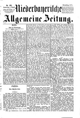 Niederbayerische allgemeine Zeitung Donnerstag 5. August 1875