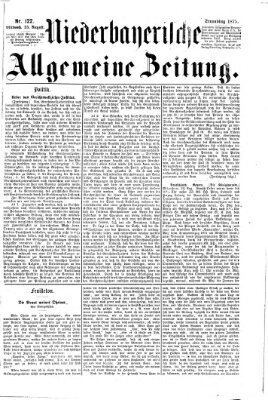 Niederbayerische allgemeine Zeitung Mittwoch 25. August 1875