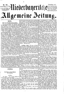 Niederbayerische allgemeine Zeitung Donnerstag 26. August 1875