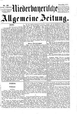 Niederbayerische allgemeine Zeitung Freitag 3. September 1875