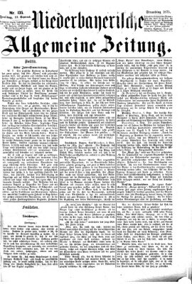 Niederbayerische allgemeine Zeitung Freitag 10. September 1875