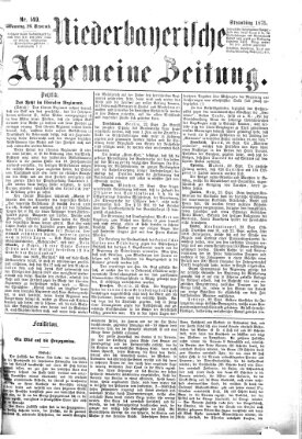 Niederbayerische allgemeine Zeitung Sonntag 26. September 1875