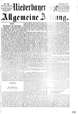 Niederbayerische allgemeine Zeitung Dienstag 28. September 1875